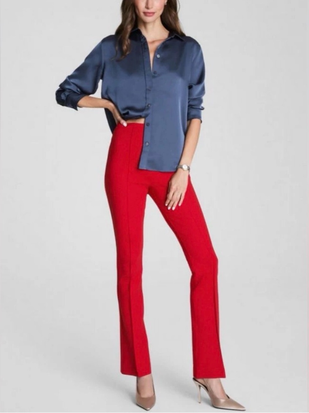 Spanx NWT Ponte Micro Flare Pant Petite